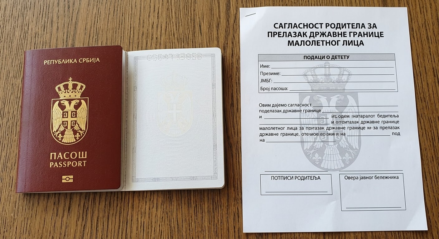 Пасош ,сагласност родитеља